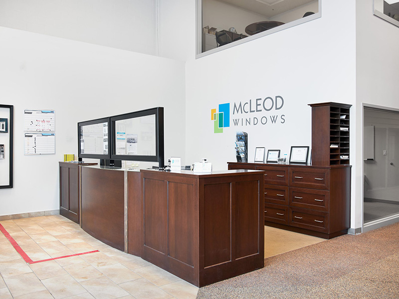 Welcome Home to McLEOD Windows and Doors Reception