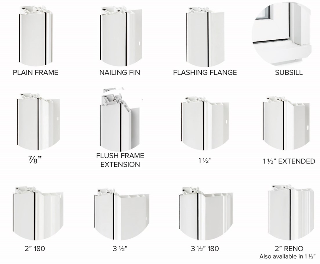 window brickmould or casing options
